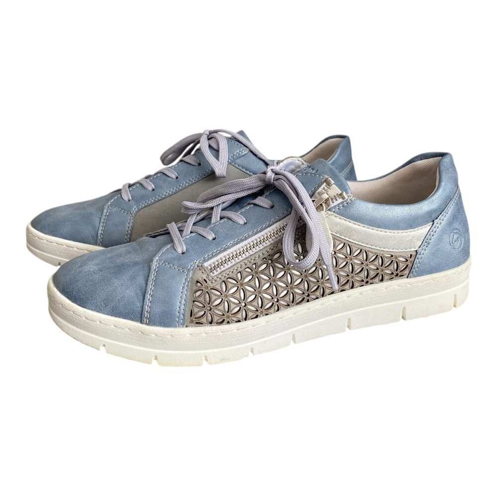 Remonte Kaja Blue Silver Walking Shoes Blue Silver S8.5